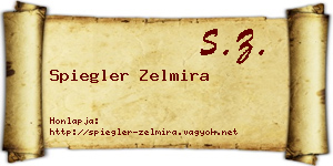 Spiegler Zelmira névjegykártya